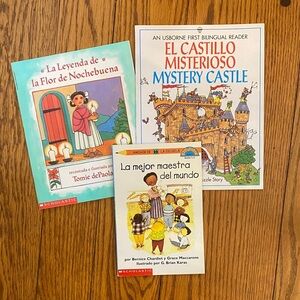 Scholastic Set of Three Bilingual/Spanish Children's Books-New